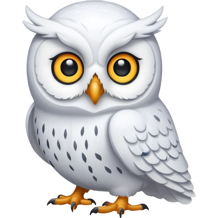 white winter & artic animal (owl)  emoji