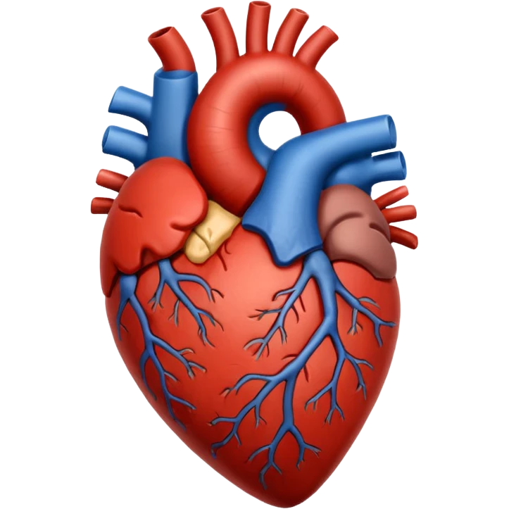 Brown anatomy heart emoji