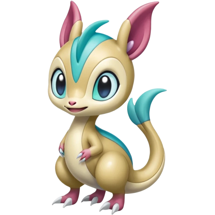 Shiny colorful glossy soft smooth silky adorable Meloetta-Sergal-Cresselia-Palkia-Stitch-Fakémon-creature-hybrid emoji