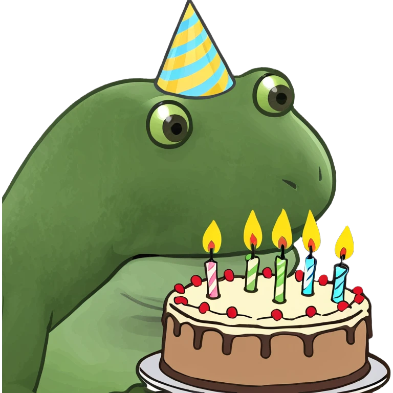 bufo blowing candles on cake emoji