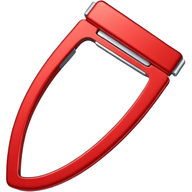 Red colour hairclip emoji emoji