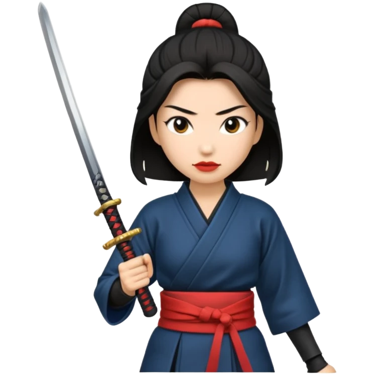 Female dangerous Thai samurai  emoji