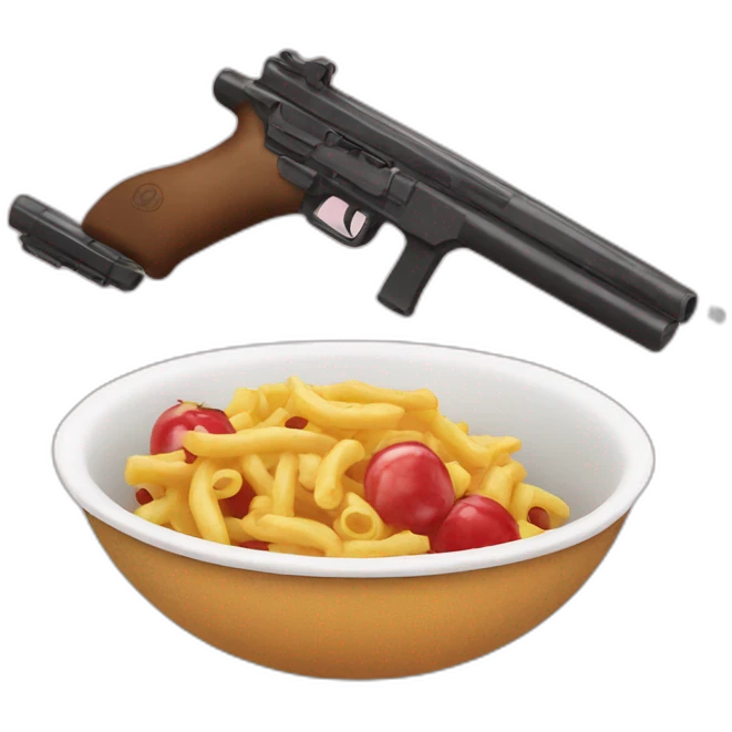 food and gun emoji