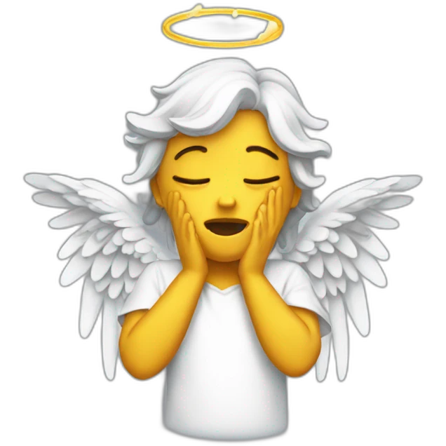 angel bleeding emoji