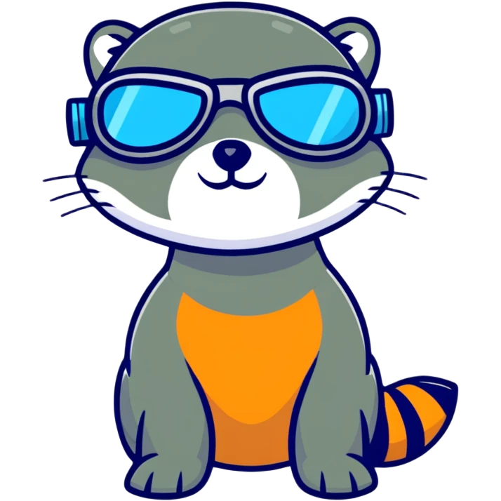 mongoose with snorkel goggles emoji