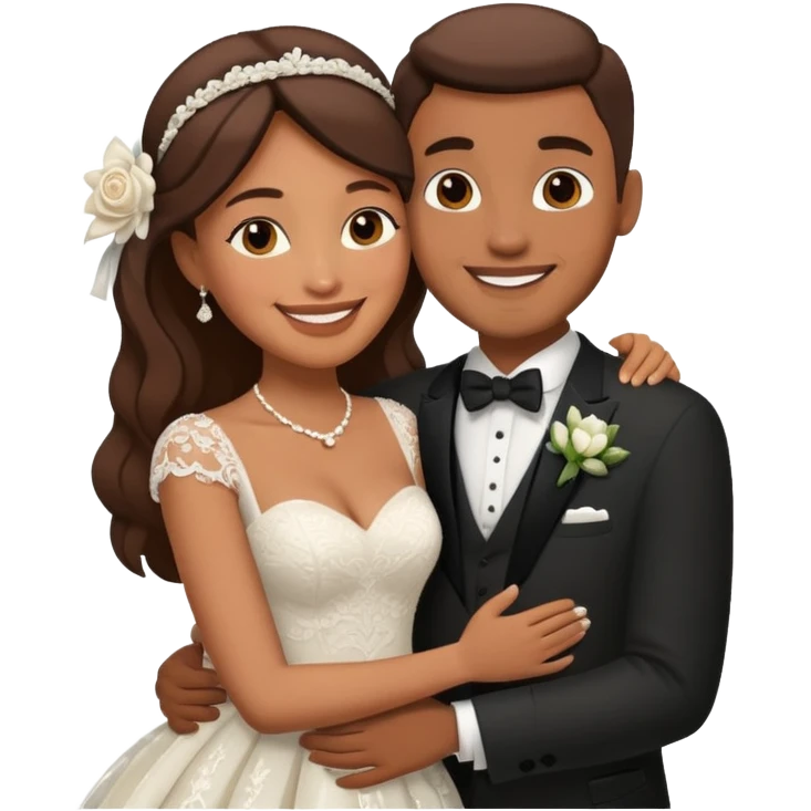 Just married couple emoji