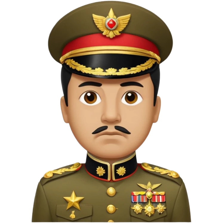 Carlino travestito da duce emoji