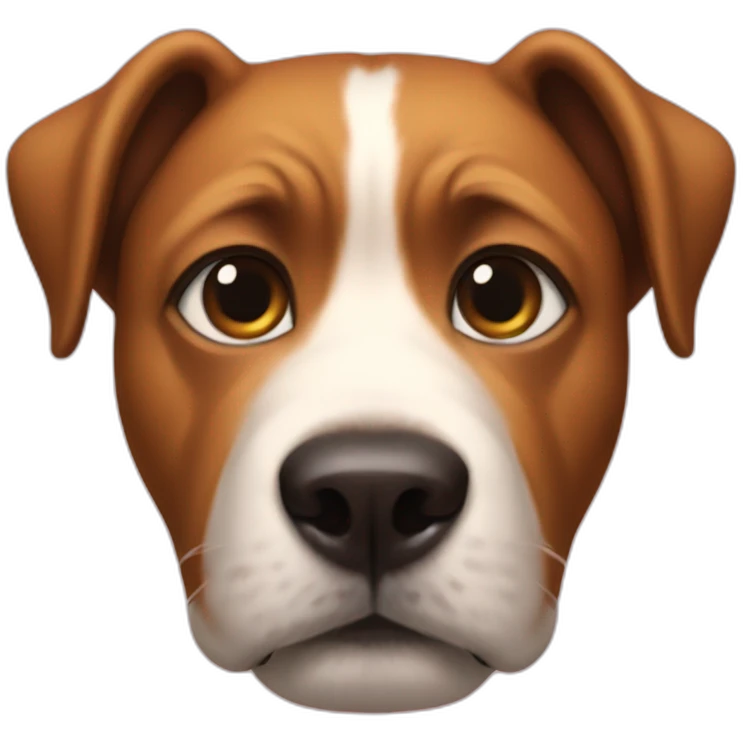 a dog body with the head of robert downey jr on it emoji