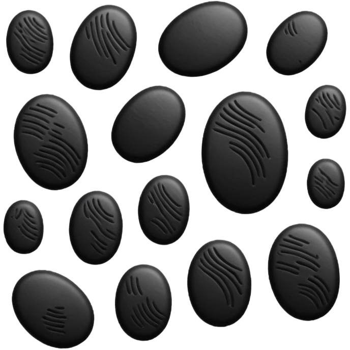 black fingerprints emoji