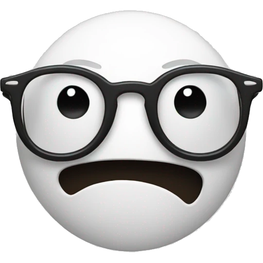 smiley face pulling glasses slightly down on their face  emoji