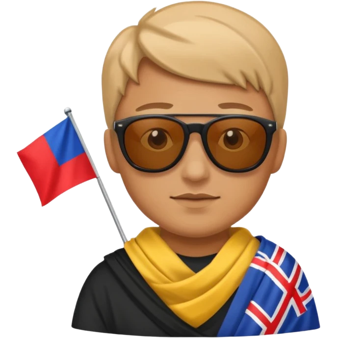 Flag loin and sun emoji