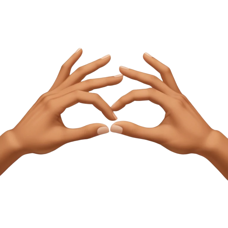 two hands reaching for each other (as in the picture of the creation of Adam) emoji