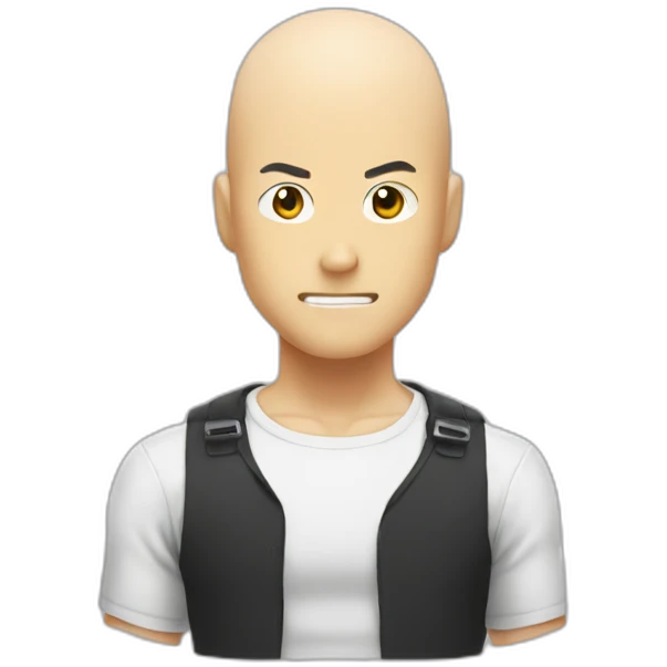 Saitama with hair emoji