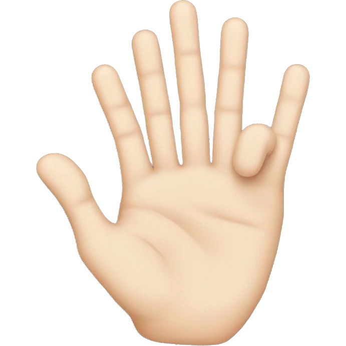 3 fingers emoji