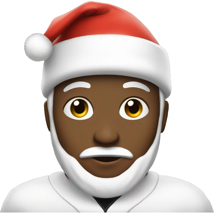 Steeler fan with Santa Claus hat emoji