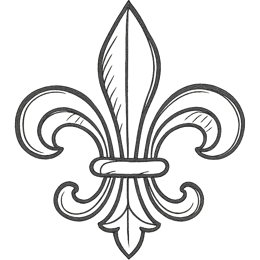 stencil pattern in Provence style emoji
