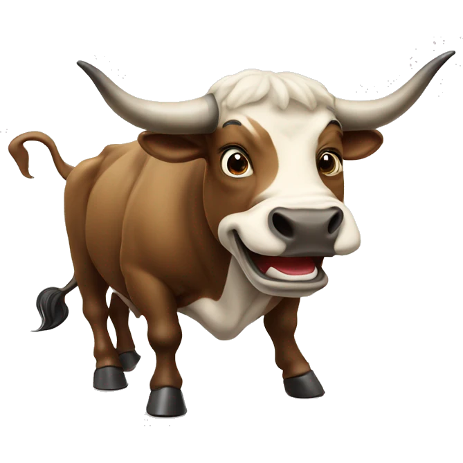 bull with a torero laughting emoji
