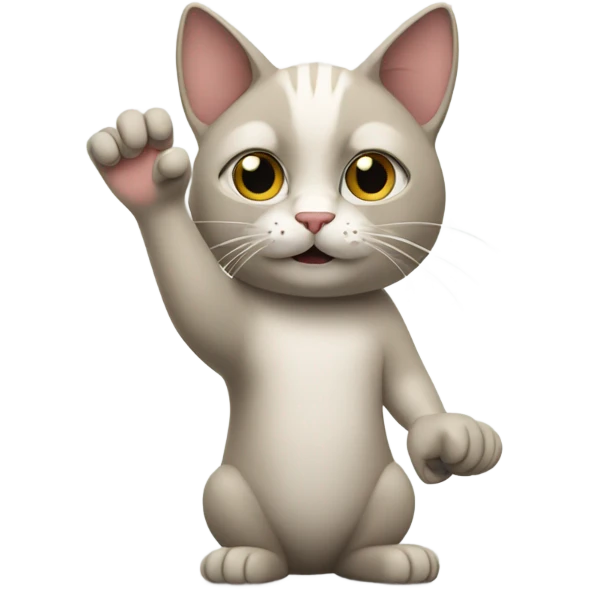 cat with human hands emoji