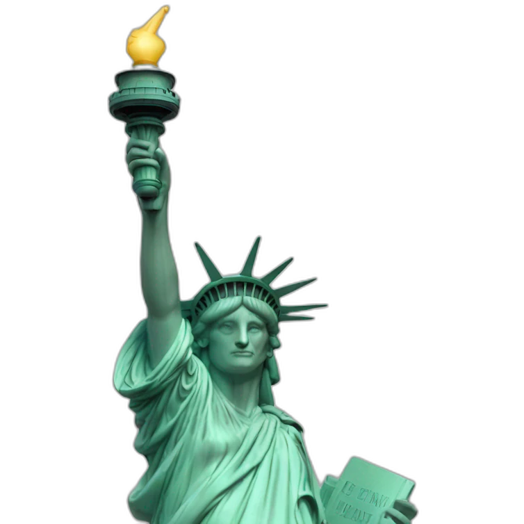the statue of the liberty celebrate his birthday emoji