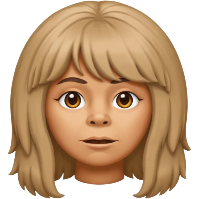 Bigfoot as a sassy woman in a wig  emoji