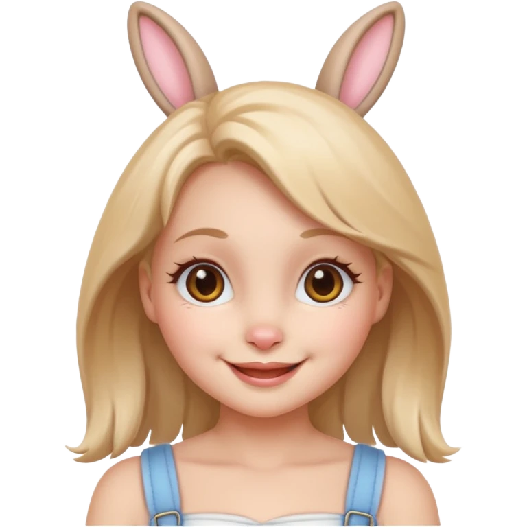 A bunny girl w it’s no clothes  emoji