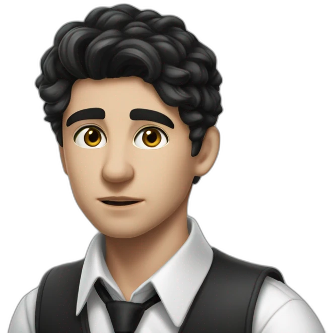 solo portrait of male emoji