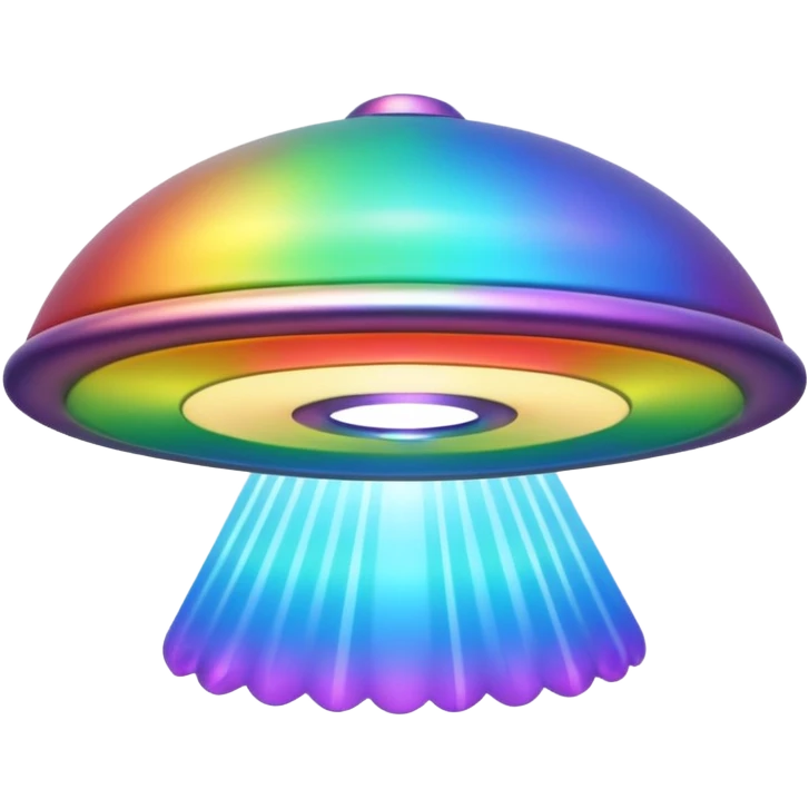 ufo rainbow colors emoji