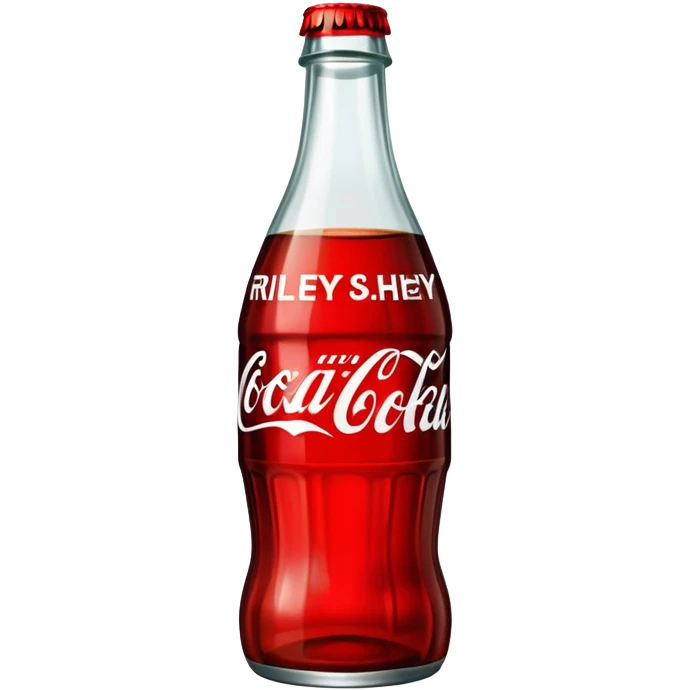 Coke bottle that says Riley emoji