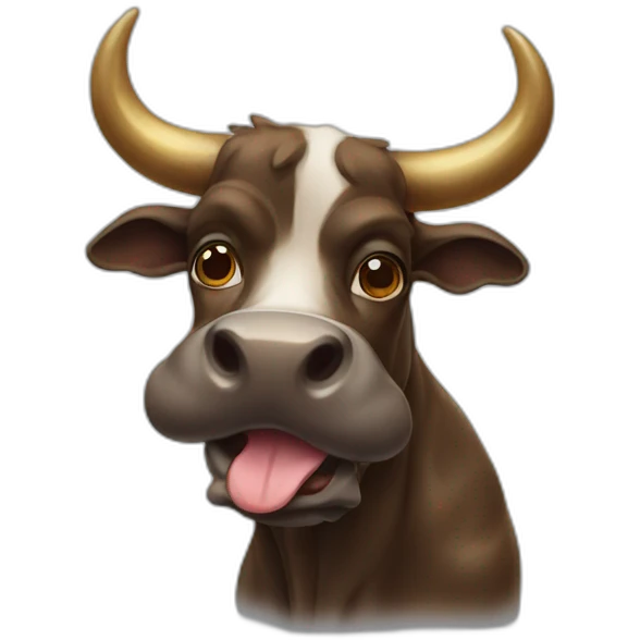 Bull with HORN BRINDLE emoji