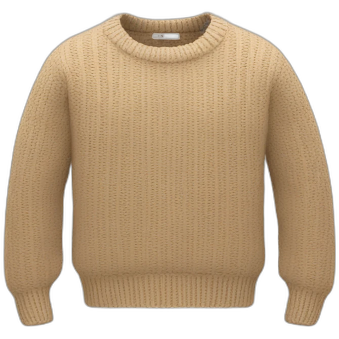 Sweater beige emoji