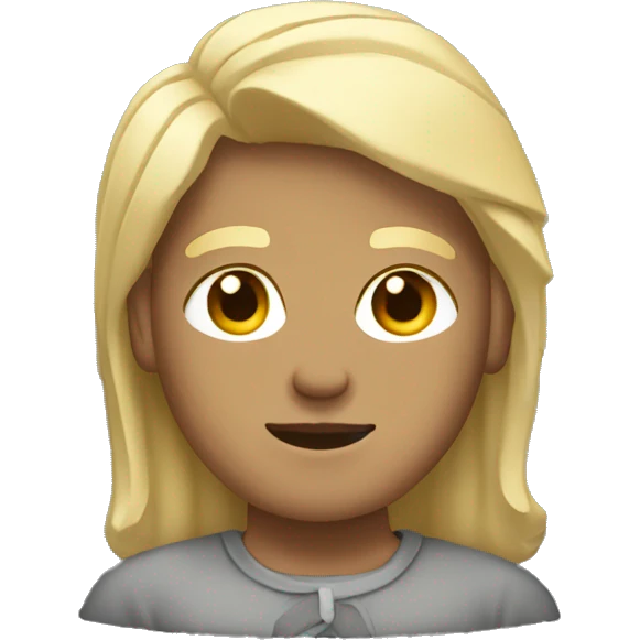 stone with blonde hair emoji