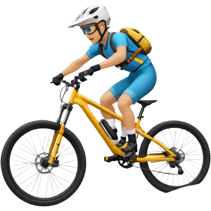 Mountain bike jumping emoji