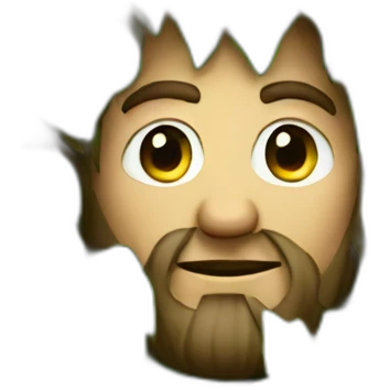 medieval man hidden behind bush emoji