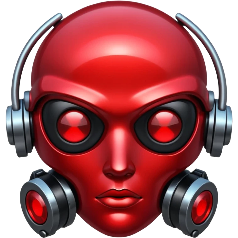 glitter red cyberpunk emoji