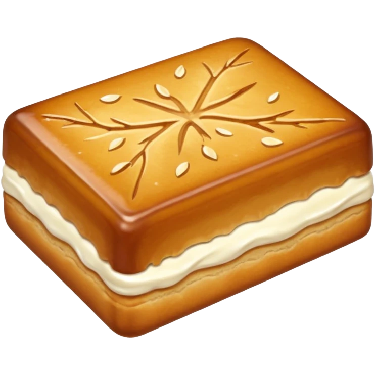 maple bar rectangular pastry no hole emoji