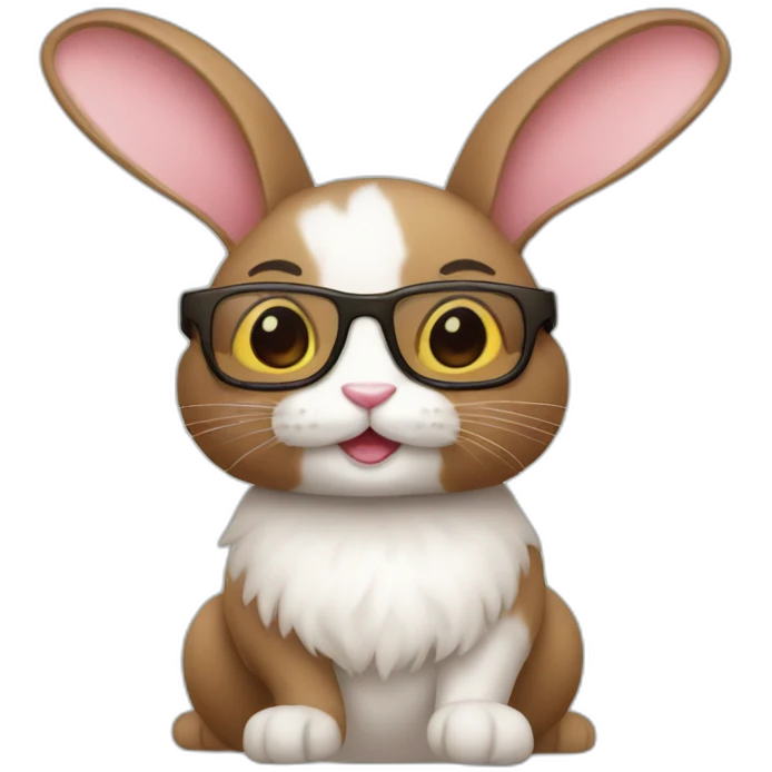 Rich bunny emoji