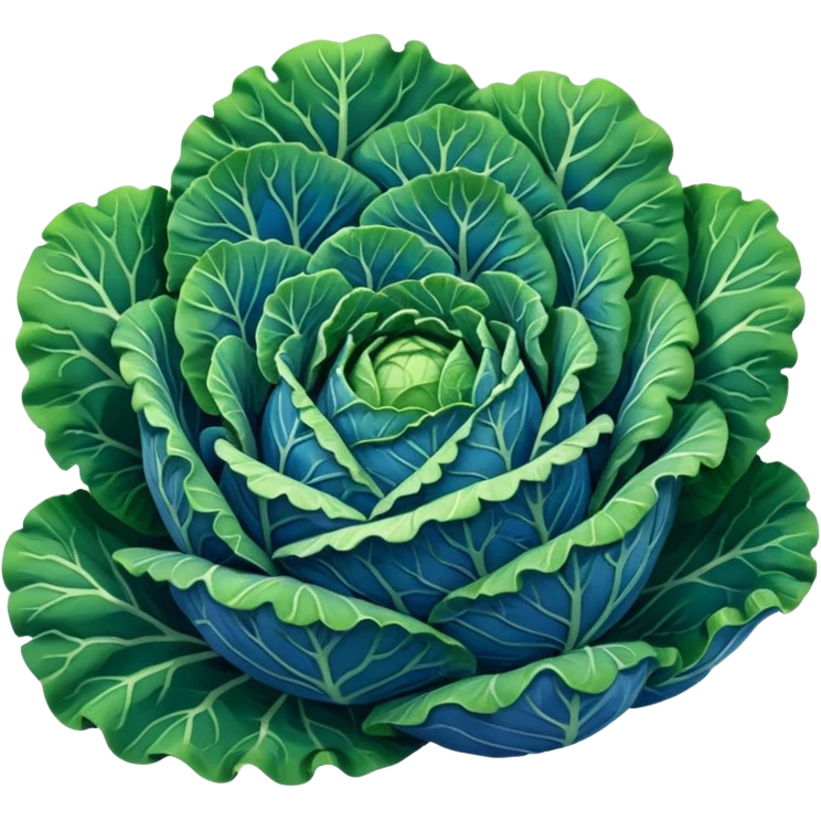 blue Savoy cabbage emoji