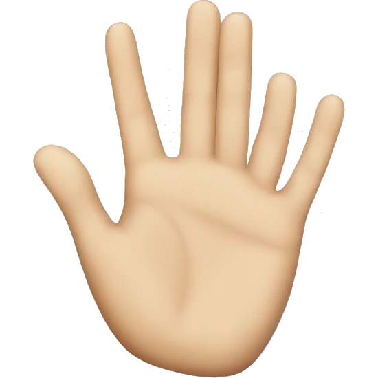 hand saying "give me" emoji
