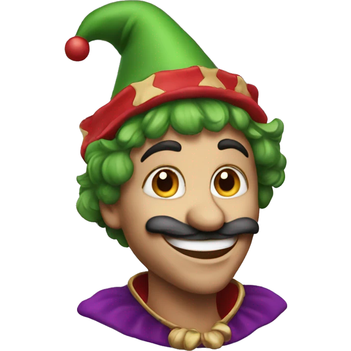 Loving jester emoji
