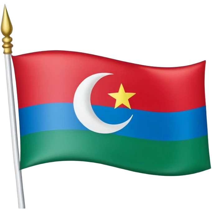 South azerbaijan flag  emoji
