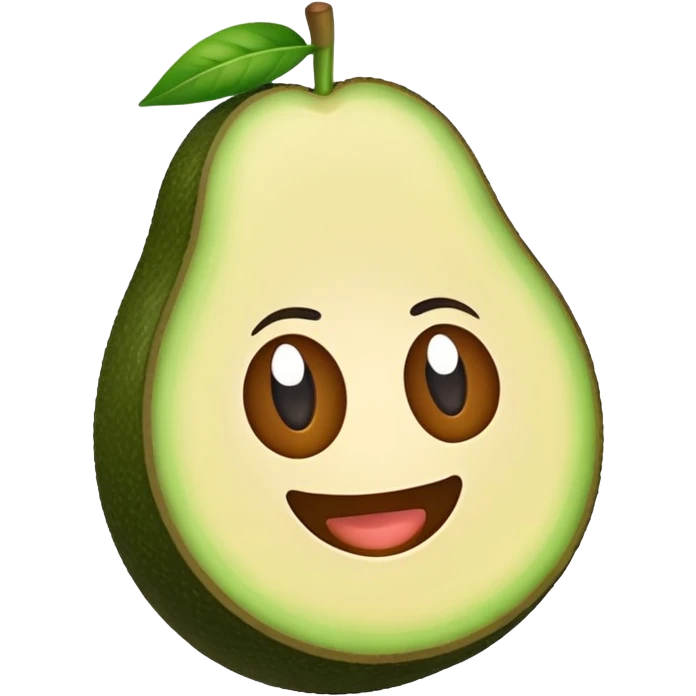aguacate con boca  emoji