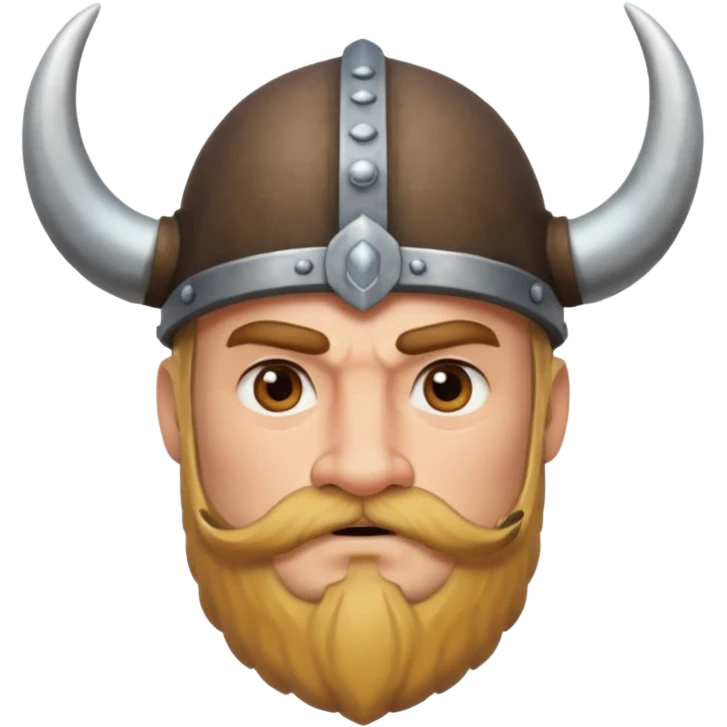 viking raider with only mustache emoji