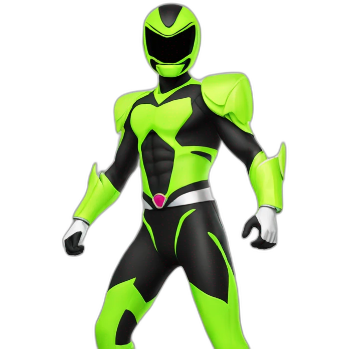 fluo Power ranger full body emoji