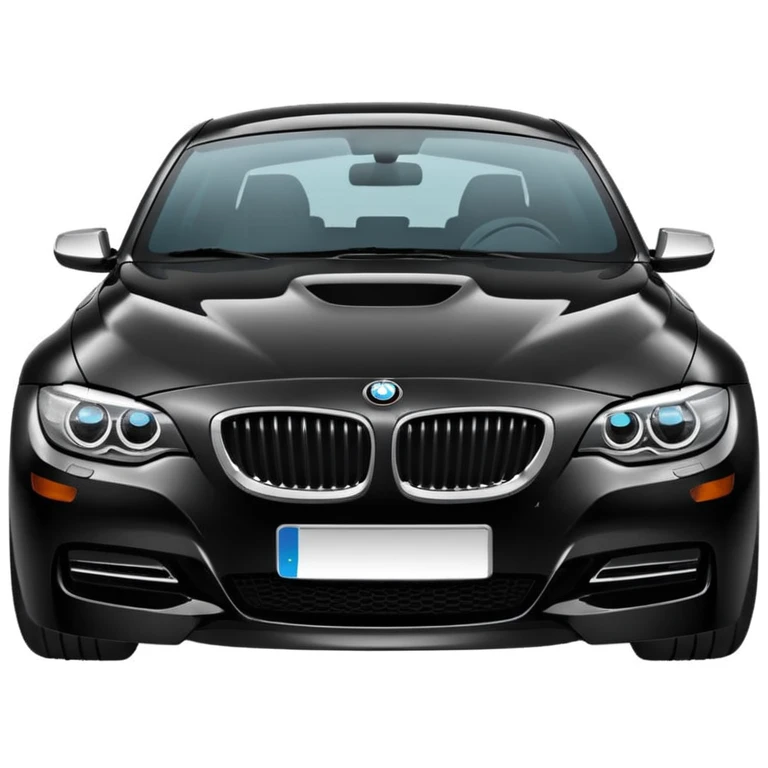 Make me a BMW car black  emoji