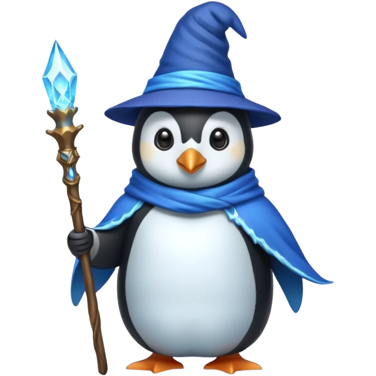 Penguin Wizard emoji