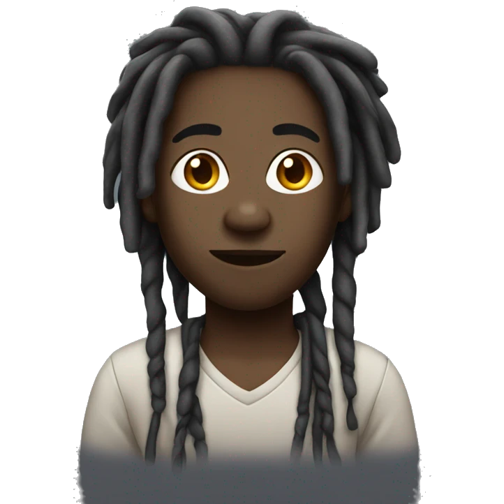 Black person with dreads emoji