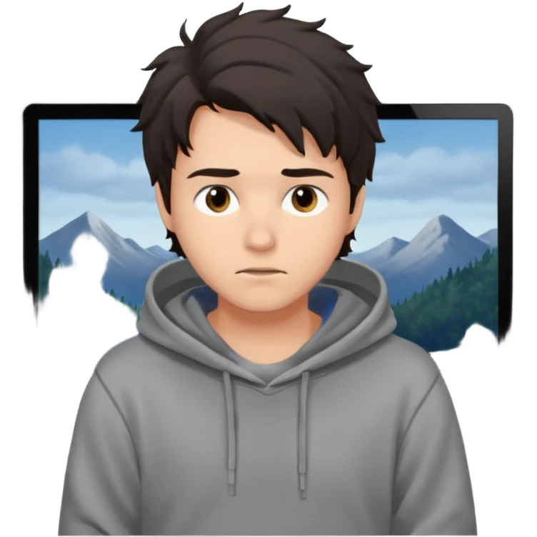 создай парня Айтишника хацкера че нибь получше по приличнее emoji