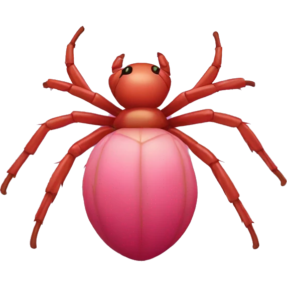 araña rosa emoji