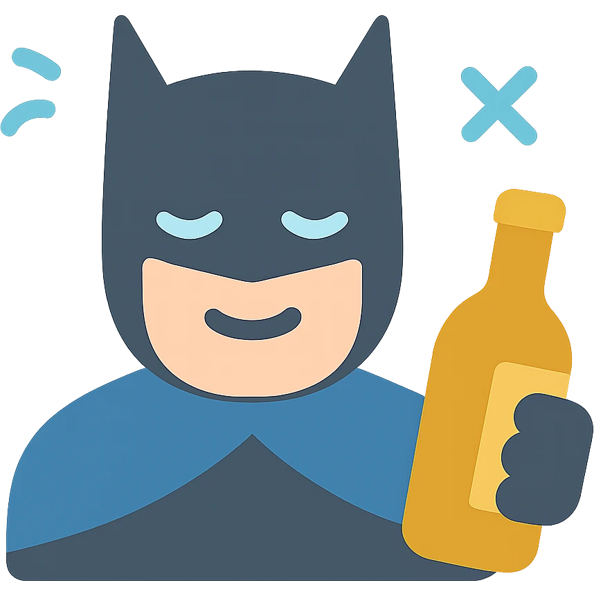 drunk Batman emoji