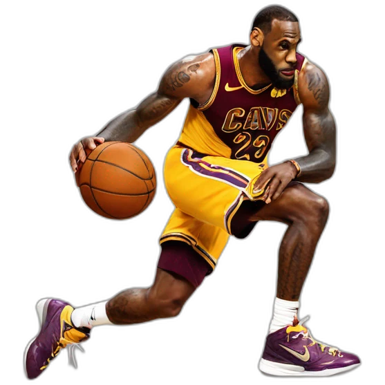 Lebron James dribbling emoji